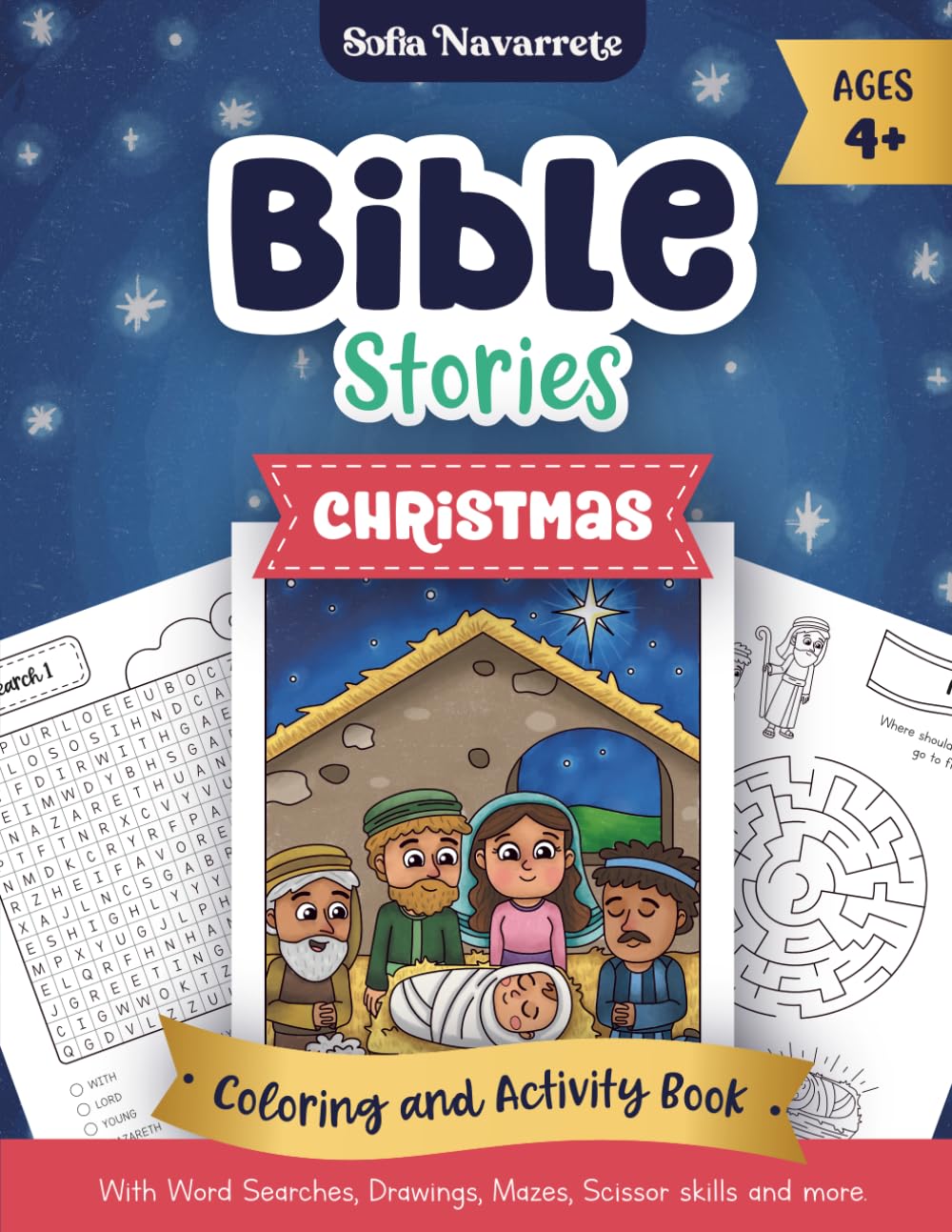 Bible Stories: Christmas Coloring & Activity Book