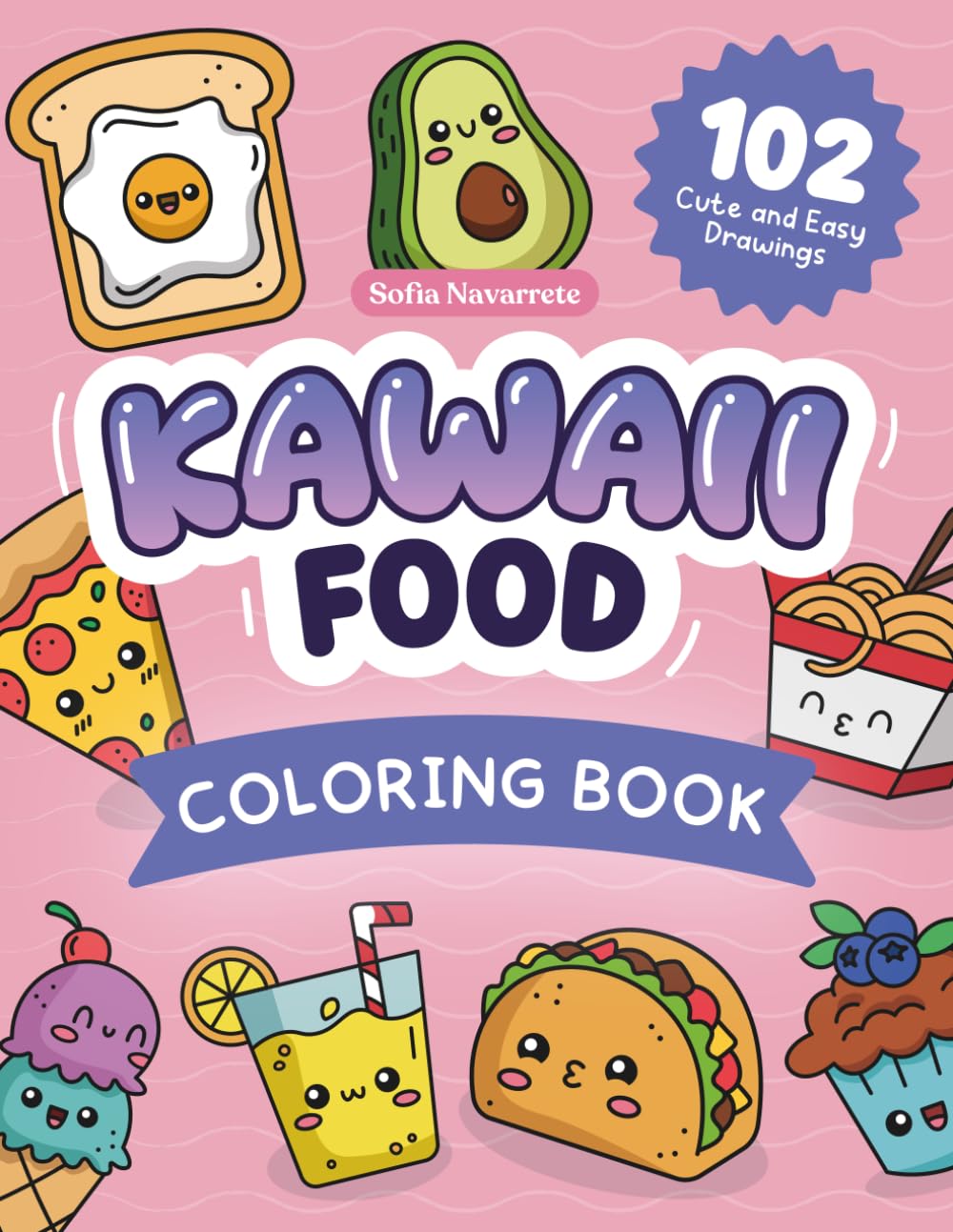 Kawaii Food Coloring Book