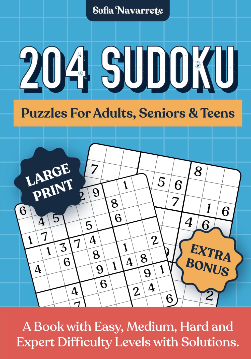 204 Sudoku Puzzles, Large Print