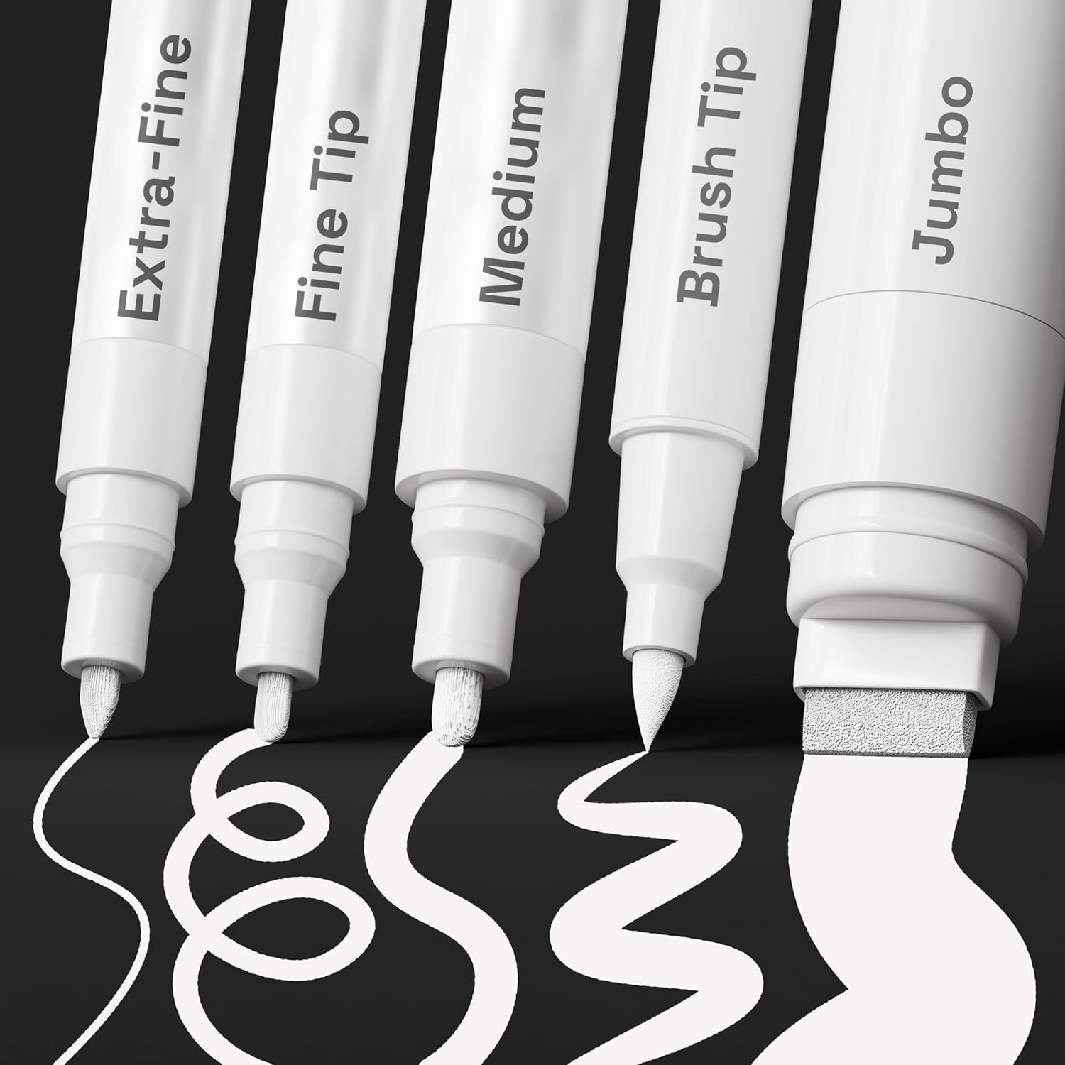 White Paint Pens 5-Pack